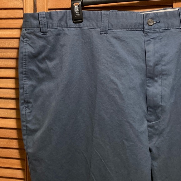 St. Johnsbury Blue Straight Fit Flat Front Chino Pants - Picture 5 of 13
